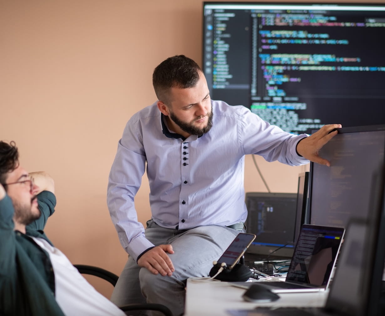 Photo of Website UI/UX designers collaborating